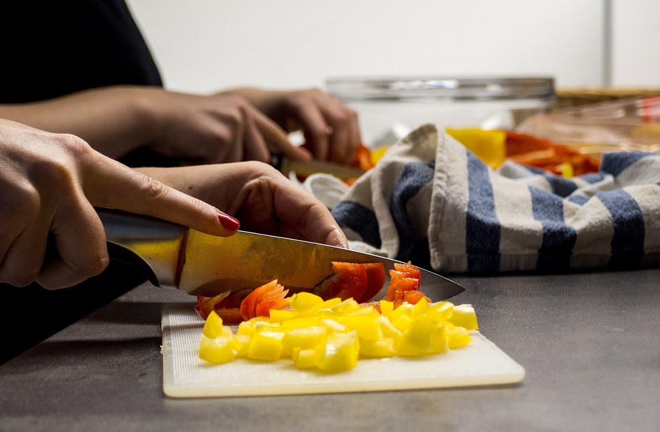 groente snijden koken